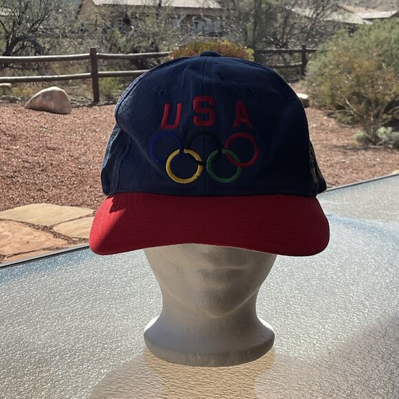 VTG Olympics Games USA Embroidered Visions of Gold Snapback Hat Cap Sport - Picture 1 of 7